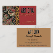 Art Diva Graphic Designer Visitekaartje (Voorkant / Achterkant)