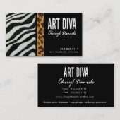 Art Diva Graphic Designer Visitekaartje (Voorkant / Achterkant)