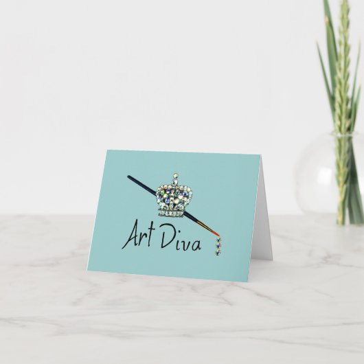 "Art Diva"-notiecards Kaart (Voorkant)