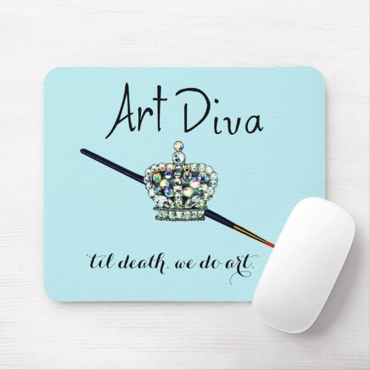 "ART Diva - "til Death, we do art" Muismat (Met muis)
