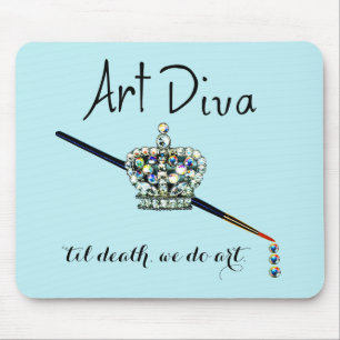 "ART Diva - "til Death, we do art" Muismat