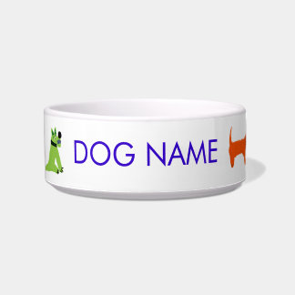 Art Dog Bowl: Crazy John Dyer Dogs Voerbakje