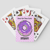 Art Donut Funny Pun Poker Art Kaarten (Achterkant)
