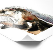 Art Drawing Otter | Cute Otter Gifts Foto Afdruk (Hoek)