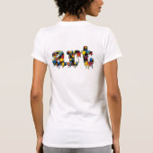 Art Dripping Paint School en docenten T-shirt (Achterkant)