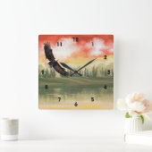 Art Eagle Soaring Lake Wall klok (Huis)