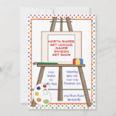Art Easel Invitation. Kaart (Voorkant)