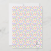 Art Easel Invitation. Kaart (Achterkant)