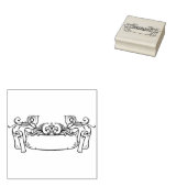 Art Eenvoudige Deco  lint Scrapbooking Rubberstempel (Gestempeld)