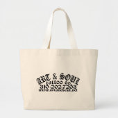 ART- EN SOUL-POCKET GROTE TOTE BAG (Voorkant)
