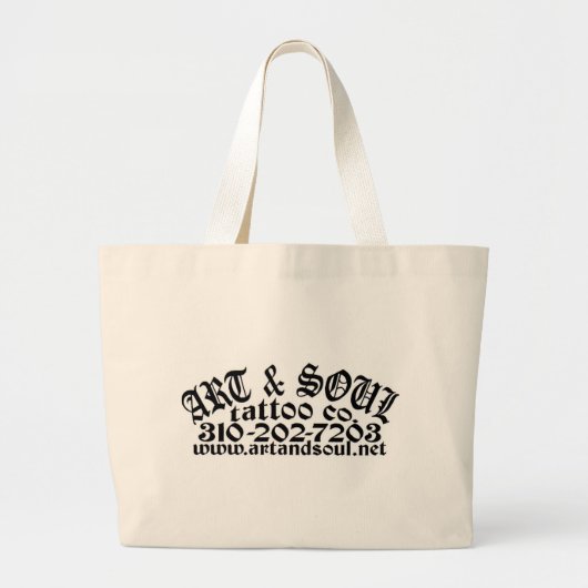 ART- EN SOUL-POCKET GROTE TOTE BAG (Voorkant)