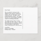 Art Exhibit Briefkaart (Achterkant)