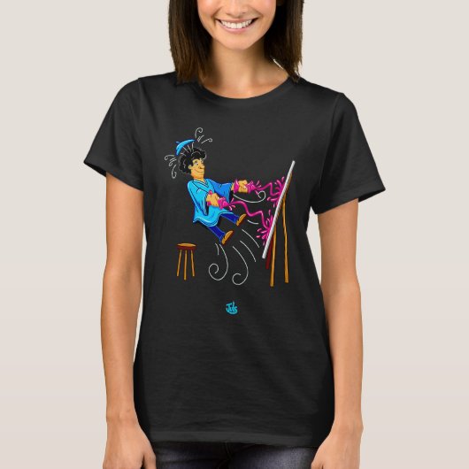 Art Explosion Creatief Schilderen T-shirt (Voorkant)