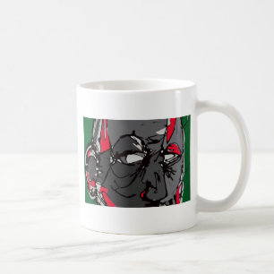 Art Face Print Koffiemok