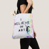 Art Fairy: Ik geloof in Art Waterverf Run Tote Bag (Dichtbij)