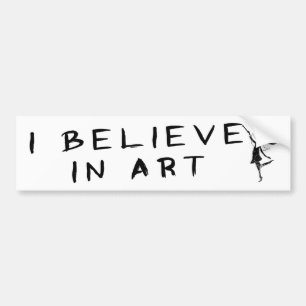 Art Fairy: Ik geloof in kunst Bumpersticker