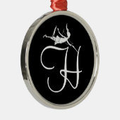 Art Fairy Inital: H Metalen Ornament (Rechts)