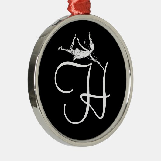 Art Fairy Inital: H Metalen Ornament (Rechts)
