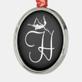Art Fairy Inital: H Metalen Ornament (Links)