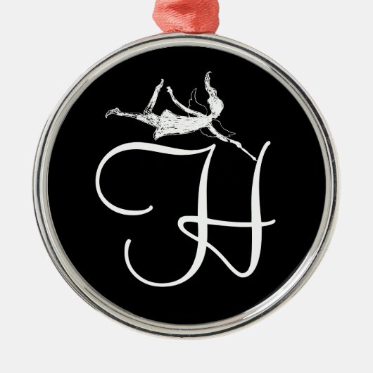 Art Fairy Inital: H Metalen Ornament (Voorkant)
