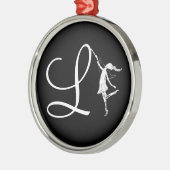 Art Fairy Initiaal: L Metalen Ornament (Links)