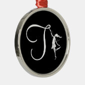 Art Fairy Initiaal: T Metalen Ornament (Rechts)