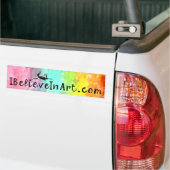 Art Fairy: Promotie IBelieveInArt.com Bumpersticker (Op Truck)