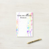 Art Fairy: Vandaag was geweldig omdat Post-it® Notes (Op bureau)