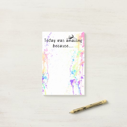 Art Fairy: Vandaag was geweldig omdat Post-it® Notes (Op bureau)