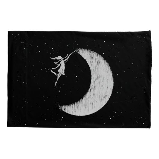 Art Fairy: Verf de maan Kussensloop (Achterkant)