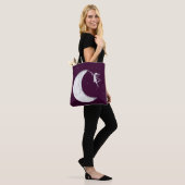Art Fairy: Verf de maan (Paars) Tote Bag (Op model)
