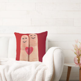 Art Fingers Heart Love Kussen