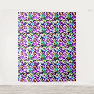 Art Floral Waterverf Bosbouw Wandkleed