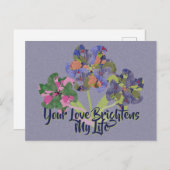 Art Flowers Briefkaart (Voorkant / Achterkant)