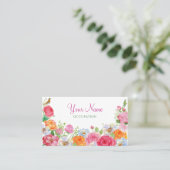 Art Flowers Rozen Visitekaartje (Staand voorkant)