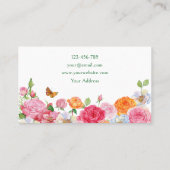 Art Flowers Rozen Visitekaartje (Achterkant)