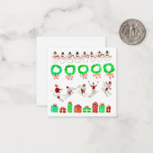 Art for Charity kerstkaart Notitiekaartje (Voorkant / Achterkant in situ)