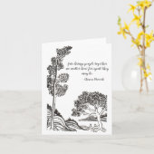 Art for Charity wenskaart Kaart (Gele Bloem)