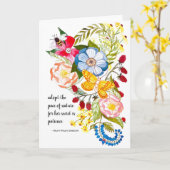 Art for Charity wenskaart Kaart (Gele Bloem)