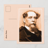 Art foto Charles Dickens Briefkaart (Voorkant / Achterkant)