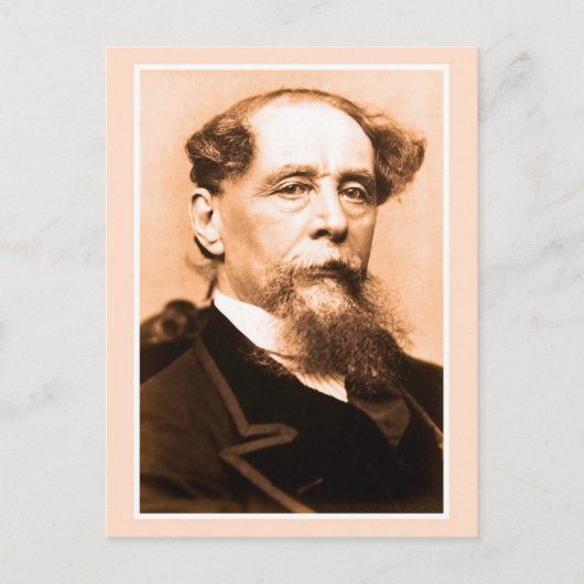 Art foto Charles Dickens Briefkaart (Voorkant)
