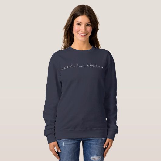 Art Fuels the Soul Women's Basic Sweatshirt (Voorkant volledig)