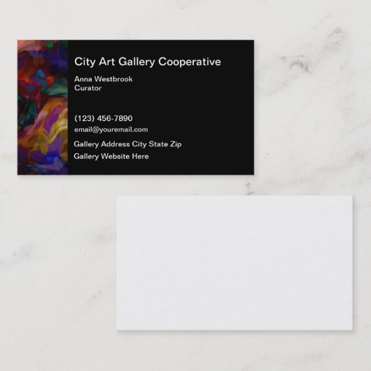 Art Gallery Cooperative Visitekaartjes (Voorkant / Achterkant)
