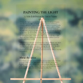 Art Gallery Exhibit Artist Statement Plaque Acryl Bord (Neutraal)