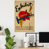 Art Gallery Exhibition New Jersey  WPA Poster (Thuiskantoor)