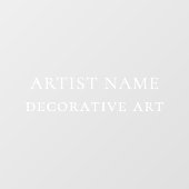 Art Gallery Exhibition Window Decal Sticker (Vel)