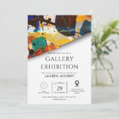 Art gallery opening kaart (Staand voorkant)