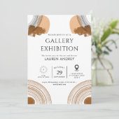 Art gallery opening kaart (Staand voorkant)
