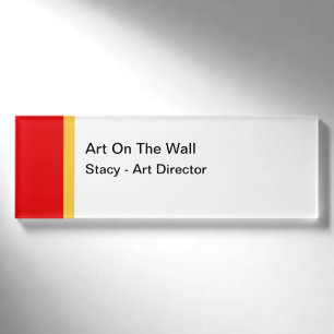 Art Gallery Primaire Kleur Personeel Naam Tags