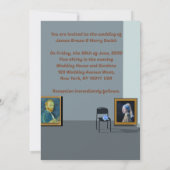 Art Gallery Van Gogh Vermeer Teddy Bears Wedding Kaart (Achterkant)